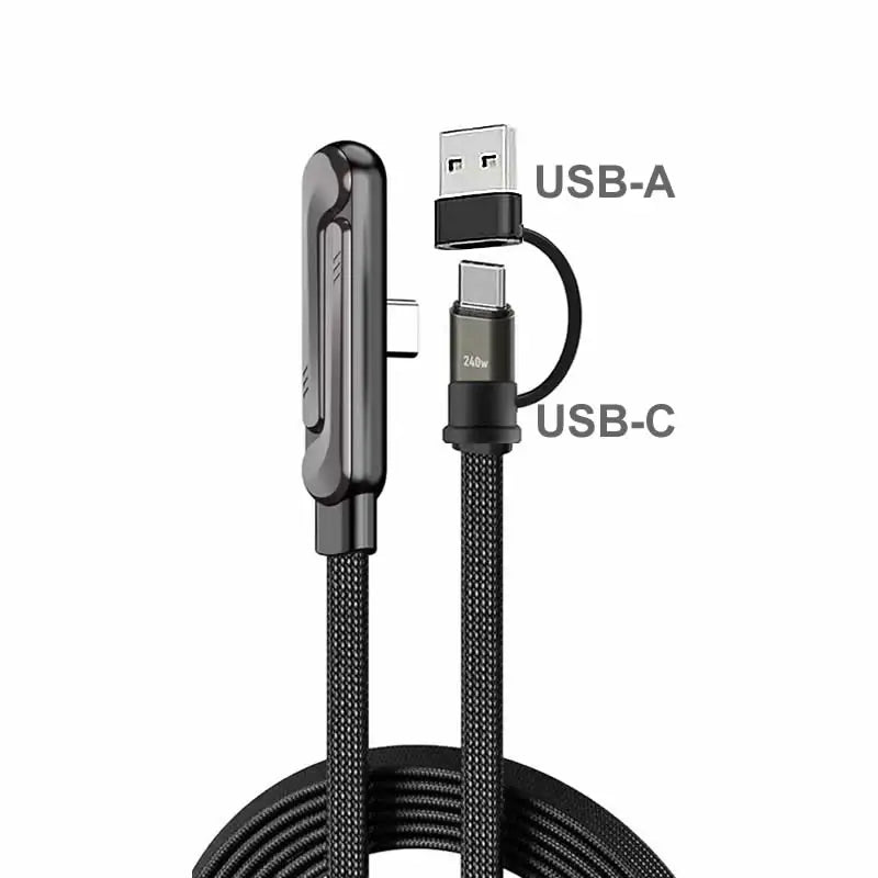 Sideways Phone Charger,Invisible Stand Charging Cable,Built In Phone Stand Charging Cord with Folding Phone Stand 2-in-1 Holder