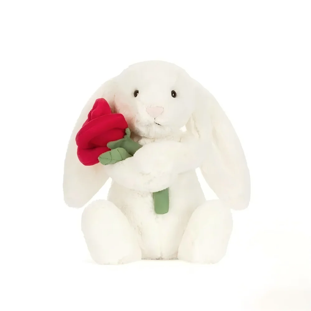30cm Jellycat Cute Long Ears Rabbit Plush Toy Very Soft White Pink Bunny Doll Sleeping Plushies Home Decor Xmas Gifts Girl